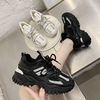 (3 MÀU) giày nữ hót trend ulzzang thể thao răng cưa phản quang hót hít cá tính