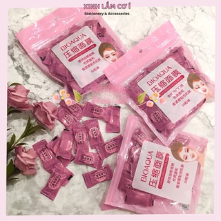 Mặt Nạ Giấy Dạng Nén, Mask Nén Bioaqua (Lẻ 1 Viên) [Xinh Lắm Cơ Í]