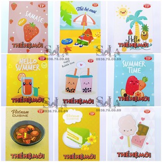 Lốc 10 cuốn tập học sinh Thế Hệ Mới 96 trang Tiến Phát