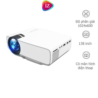 Máy chiếu mini fullHD 1080 độ sáng cao, kết nối điện thoại, máy tính