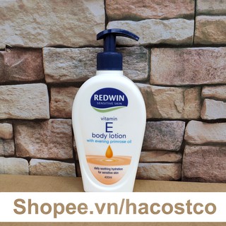 Sữa Dưỡng Thể REDWIN Vitamin E Body Lotion With Evening Primrose Oil 400ml của Úc