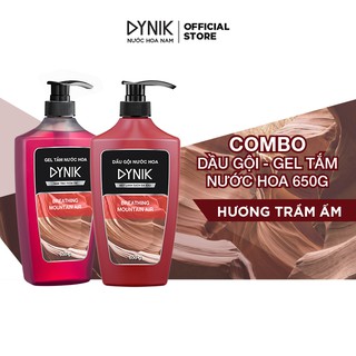 Combo tắm gội nam Dynik - Xạ hương trầm ấm 650g/chai