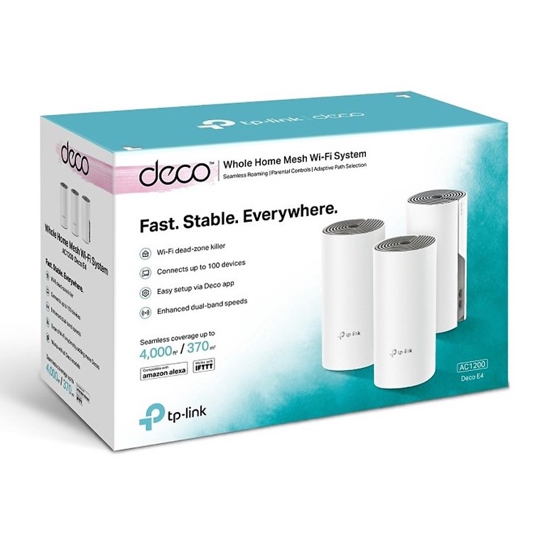 Bộ Phát Wifi Mesh TP-Link Deco E4 (3-Pack)