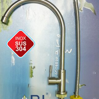 [Chuẩn inox 304]VÒI RỬA CHÉN LẠNH INOX 304 CẮM CHẬU CẦN CỨNG GIÁ RẺ