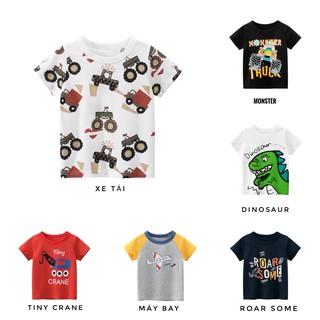 Áo Phông Bé Trai 27KIDS Xuất Khẩu Châu Âu Áo Thun Cotton Bé Trai In Hình Ngộ Nghĩnh 27KIDS Mới Nhất 2021