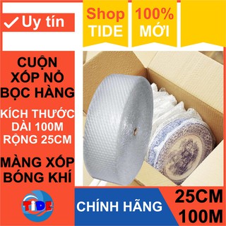 Xốp nổ bọc hàng – Dài 100M x Rộng 25CM – Màng xốp bóp nổ
