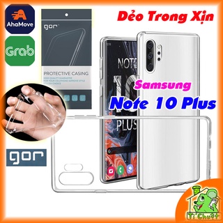 [Chính Hãng GOR-Ảnh Thật] Ốp lưng Samsung Note 10 Plus Silicon Dẻo Trong Suốt