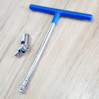 Bộ Dụng Cụ Tháo Ráp Gồm Cần Siết Chữ T 1/2 và Đầu Nối Khẩu Lắc Léo 1/2 Khớp Xoay 135 Độ