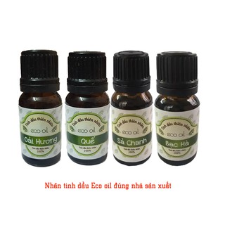 Combo 4 chai tinh dầu Eco oil 10ml (chọn mùi)