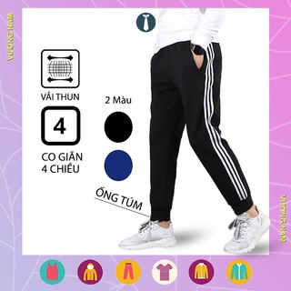 Quần thể thao nam dài 3 sọc vải thun lạnh cao cấp co giãn 4 chiều VN62B