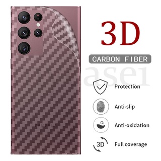 Dán Lưng Điện Thoại Cacbon Chống Vân Tay Cho Samsung Galaxy S22 S21 S10 Ultra Pro Plus Pro + Note 10 9 Pro Plus 20 Ultra 5G 2022 Bằng Sợi Carbon