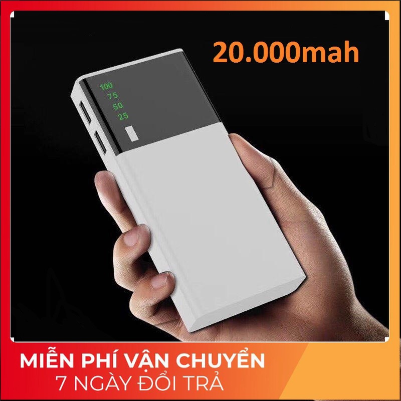 [SS] Sạc pin dự phòng samsung SMART 20000 mAh , 2 cổng sạc USB tích hợp đèn LED.( Phiên bản nâng cấp ) (cao_nhien_thith)
