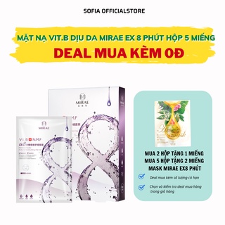 Mặt nạ 8 phút Vit.B MIRAE EX8 làm dịu da cấp tốc – Vit.B phục hồi da giúp giúp da căng mịn 20g/miếng
