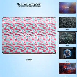 Skin dán Laptop Sony Vaio in hình Blah Blah - stic248 (inbox mã máy cho Shop)