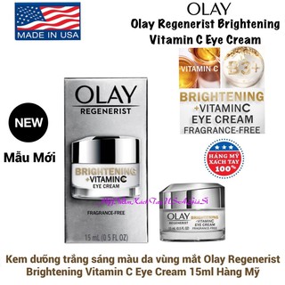[HàngMỹ]Kem dưỡng trắng sáng màu da vùng mắt Olay Regenerist Brightening Vitamin C Eye Cream 15ml
