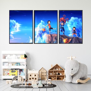 [Mã LIFEXANH03 giảm 10% đơn 500K] Tranh Canvas Sabo Luffy Ace Khi còn nhỏ - Cực Đẹp - Tranh Treo Tường Cao Cấp