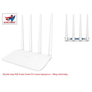 [Mã 254ELSALE giảm 7% đơn 300K] Bộ phát sóng Wifi Tenda Tenda F6 4 anten Superpower - Hàng chính hãng