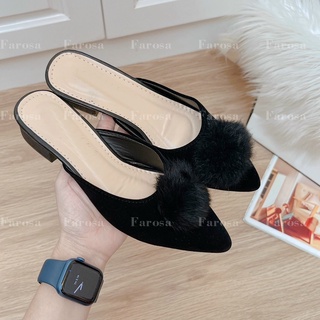 Dép sục nữ bít mũi phối nơ quả bông cực phong cách