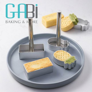 Cây nhấn bánh dứa inox hình quả dứa/chữ nhật