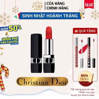 Son DIOR ROUGE Bản Full Size - full box hộp hãng sự kết hợp 2 dòng son dưỡng và son lì