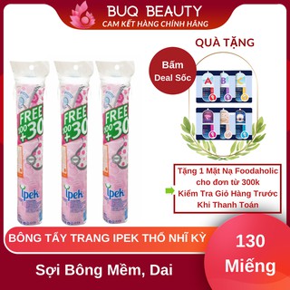 Bông tẩy trang Ipek Thổ Nhĩ Kỳ Chính Hãng 130 miếng (1 Cây)