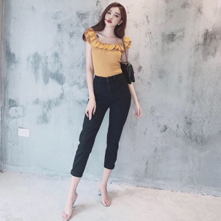 [Size To] QUẦN JEAN QUA GỐI CO GIÃN - LƯNG CAO ÔM DÁNG - QUẦN JEAN SIZE ĐẠI