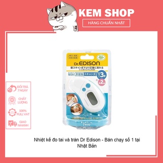 [Hàng_Nhật_Auth] Nhiệt kế đo tai và trán Dr Edison - Bán chạy số 1 tại Nhật Bản [Hàng-Auth]