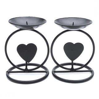 Combo 2 chân đế nến mỹ thuật hình vòng tim Eden Candle EDC-N017