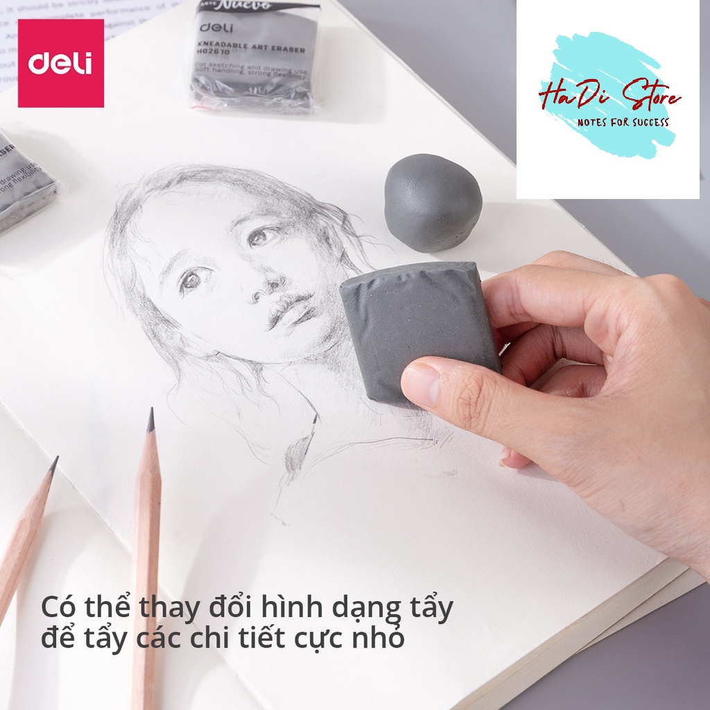 [HADI] Gôm tẩy đất sét Deli (Mã SP:Deli-G-Clay)