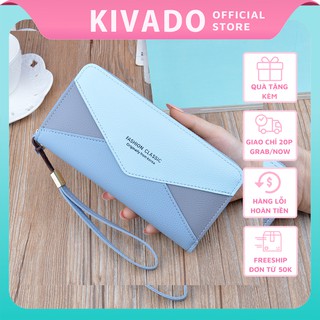 Ví nữ đẹp dáng dài cầm tay thời trang cao cấp nhiều ngăn đựng tiền  giá rẻ KIVADO 136