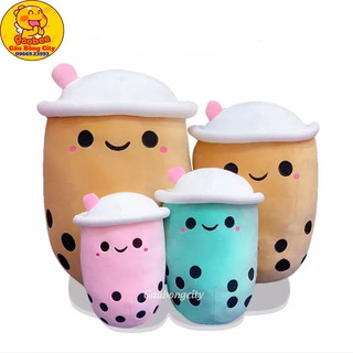 Gấu Bông Gối Ôm Trà Sữa Vải Nhung Mềm Mịn Co Dãn 4 Chiều Quà Tặng Ý Nghĩa Cao Cấp Gấu Bông City