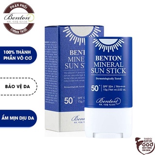 Kem Chống Nắng Vô Cơ Dạng Thỏi Benton Mineral Sun Stick SPF 50+/PA++++ 15g