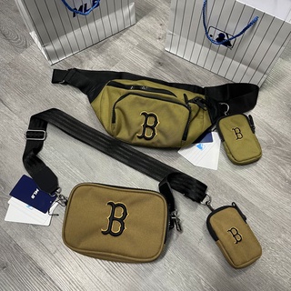 [ CÓ SẴN HÀNG ] Túi đeo chéo / Túi bao tử MLB BOSTON MONOGRAM Nylon Mini CrossBag REDSOX | XUẤT DƯ XỊN FULL TEM TAG