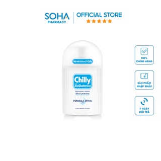 Dung dịch vệ sinh phụ nữ Chilly Con Antibatterico - Kháng khuẩn  -  số 1 tại Italy -  (200ml/chai)