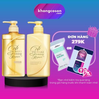 Bộ Đôi Gội Xả Phục Hồi Ngăn Rụng Tóc Tsubaki Premium Repair Bản Nhật 490ml - Khongcoson