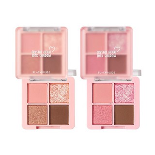Phấn mắt 4 ô Black Rouge Crystal Heart Lock Shadow