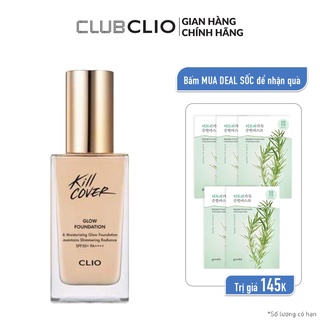 Kem Nền Bóng Mượt CLIO KILL COVER GLOW FOUNDATION SPF50+ PA++++ 38g