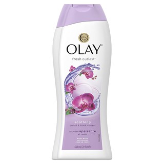 Sữa tắm hương hoa lan &amp; dâu đen Olay Fresh Outlast Soothing Orchid and Black Currant Body Wash 650ml (Mỹ)