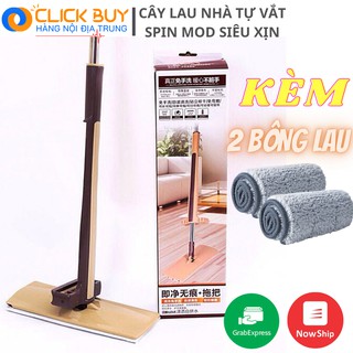 Chổi Lau Nhà Tự Vắt XOAY 360 ĐỘ Thông Minh Spin Mod KÈM 2 BÔNG LAU DỰ PHÒNG