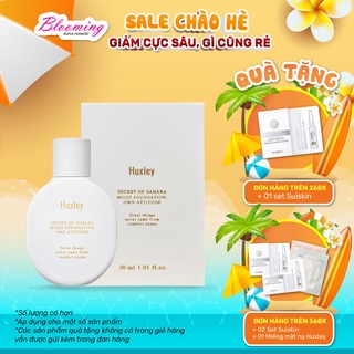 Kem nền mịn nhẹ dưỡng da dạng lỏng Huxley Moist Foundation Own Attitude 30ml