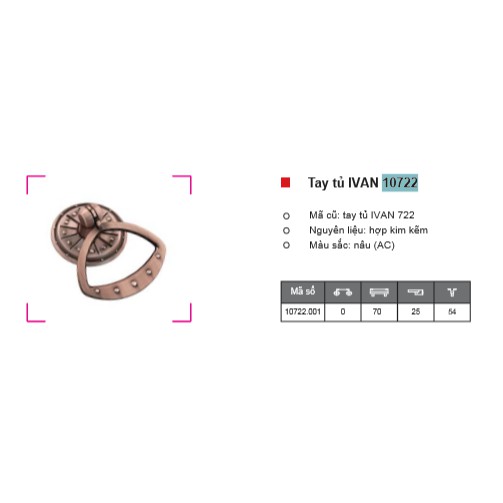 Tay tủ IVAN 10722