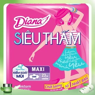 Lốc 6 Gói BVS Diana Maxi cánh 8 miếng/gói
