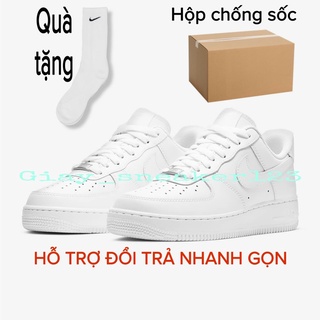 Giày air force1 trắng hàng cao cấp  [FULL BOX+BILL] form chuẩn, da 2 lớp, da cực dày dặn, đế cao, dễ phối đồ.