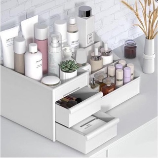 Kệ Nhựa Đựng Mỹ Phẩm Có 2 Ngăn Kéo Bền Đẹp(Siêu sale)