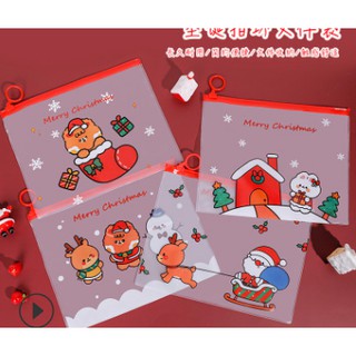 [Mã LIFEBOOK2 giảm 10% đơn 0Đ] Túi zip hình giáng sinh, noel