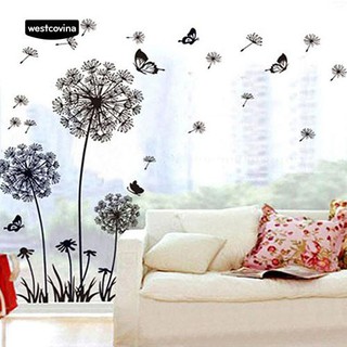 Miếng dán tường trang trí hình hoa bồ công anh độc đáo thời trang