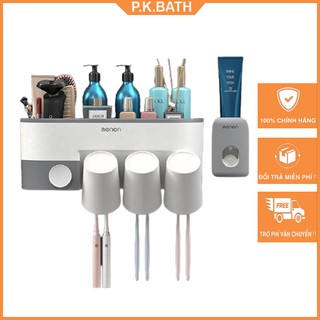 Kệ Để Đồ Nhà Tắm - Kệ Treo Bàn Chải Và Cốc Đánh Răng - Kệ Dán Tường Siêu Chịu Lực Không Cần Khoan Thương Hiệu OENON 041