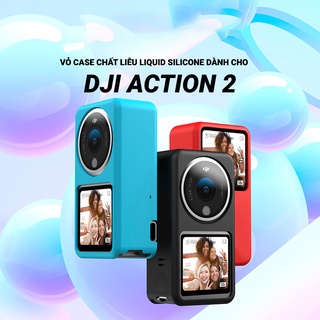 Ốp Bảo Vệ Silicon TELESIN Dùng Cho DJI Action 2 Phụ Kiện Máy Ảnh Thể Thao Ốp Chống Bụi Chống Trượt Chống Trầy Xước