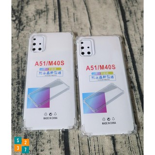 Ốp lưng dẻo Samsung A51 , M40s Ốp PU 6D Chống sốc 4 góc trong suốt cao cấp
