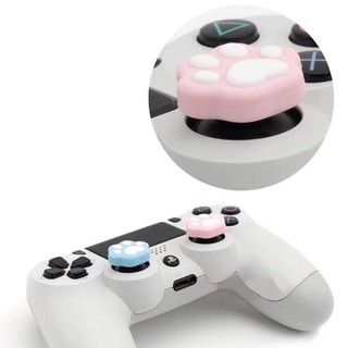 Bộ 4 núm bọc analog viền chân mèo thương hiệu Geekshare cao cấp cho tay cầm DualSense / DualShock 4 / Pro Controller